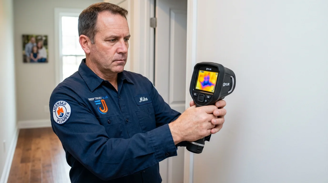Thermal imaging leak detection by Johns Plumbing LLC in Nottingham